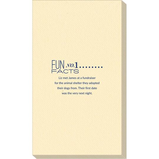 Just the Fun Facts Linen Like Guest Towels